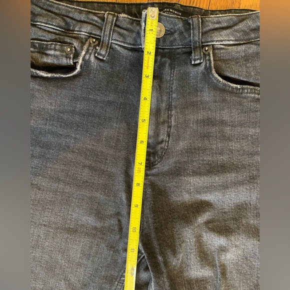 Dark Gray Zara Skinny Jeans with Frayed Hem in Size 6 - Picture 7 of 9